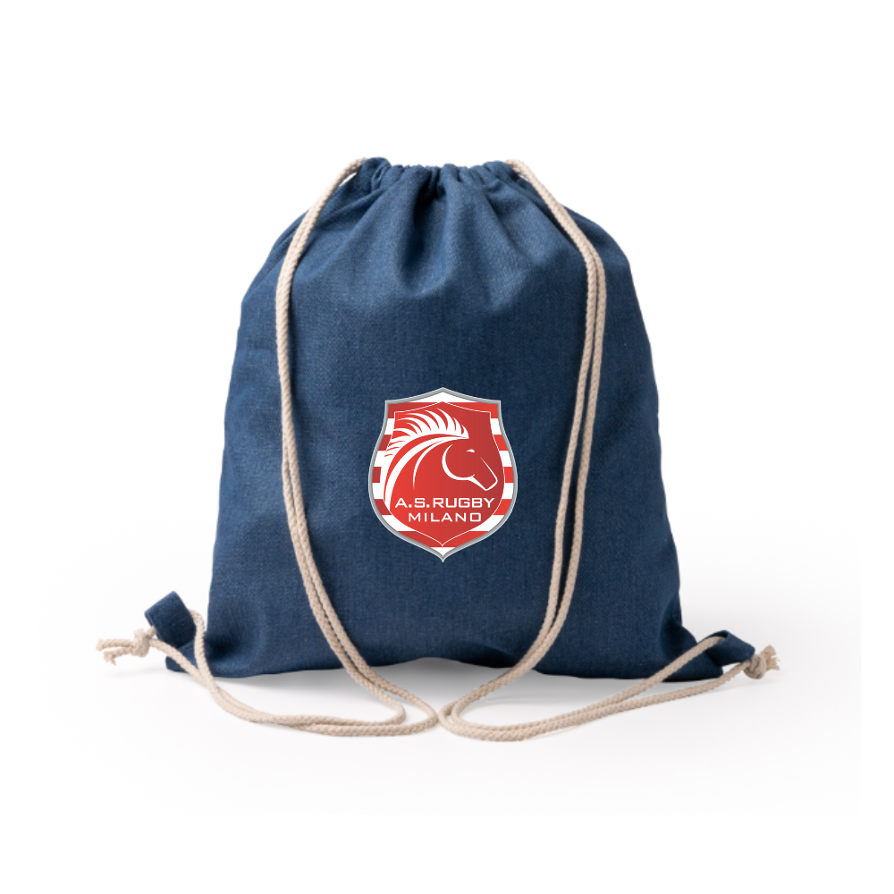 Zaino con coulisse in denim
