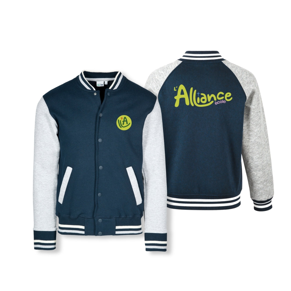 Jacket bomber bicolore Adulto