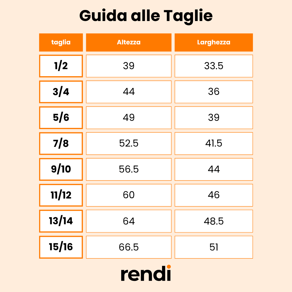 Size table