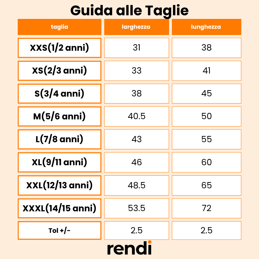 Size table