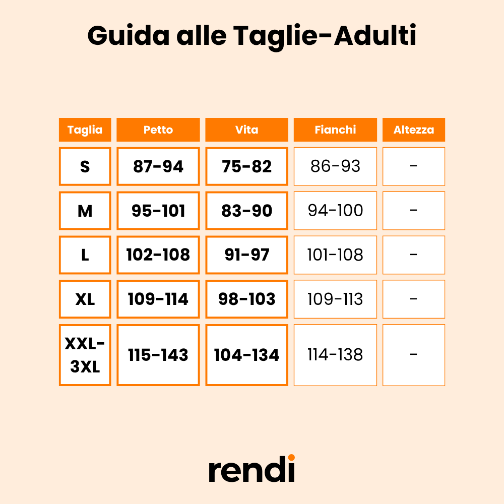 Guida alle Taglie