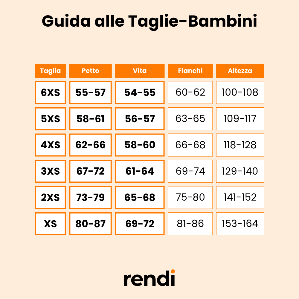 Guida alle Taglie T-shirt