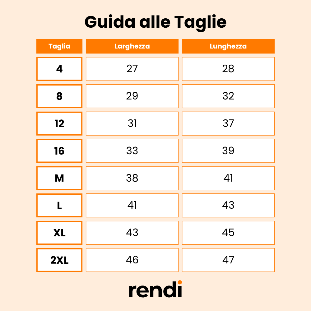 Guida alle Taglie
