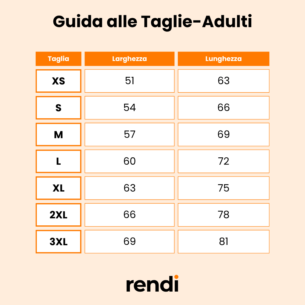 Guida alle Taglie