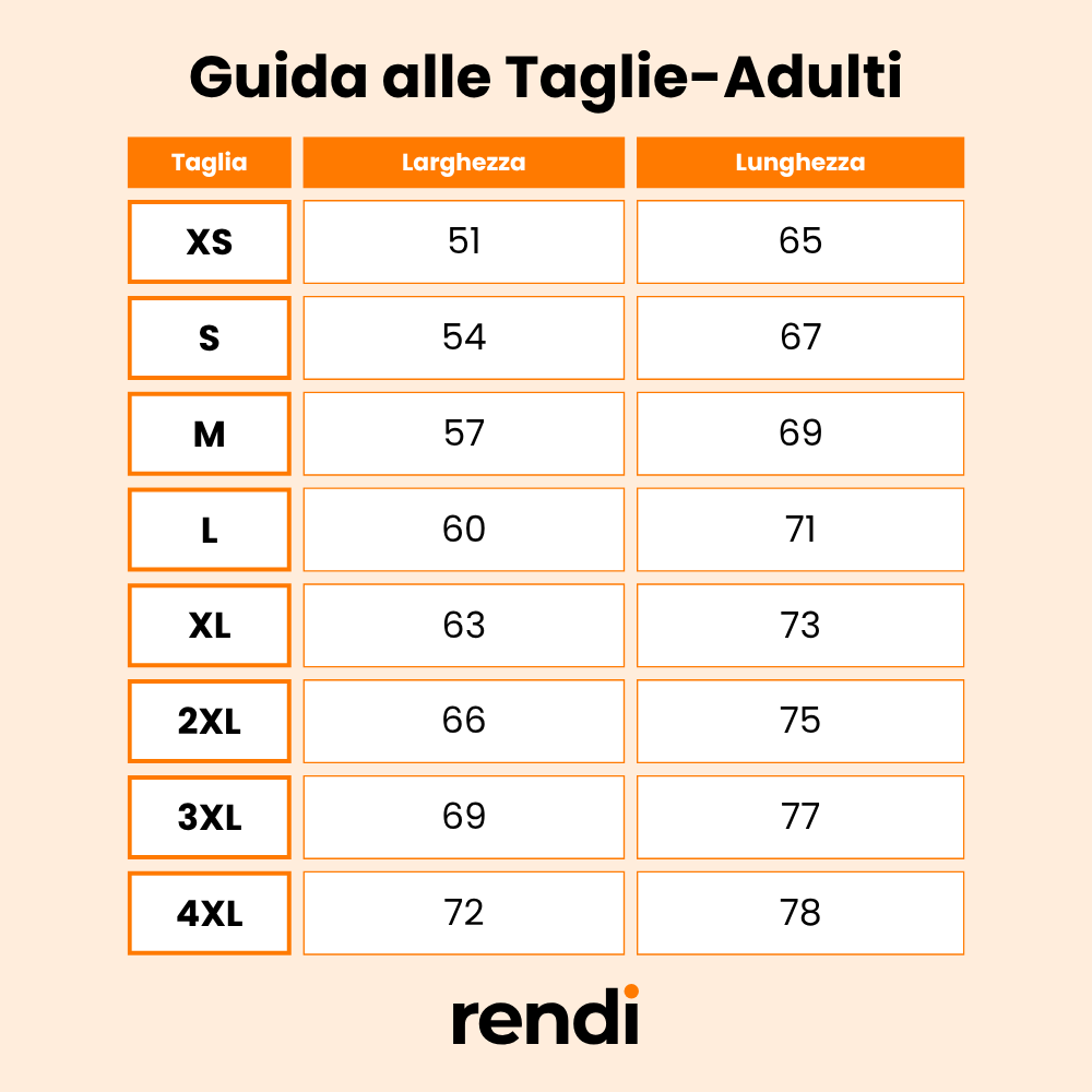 Guida alle Taglie