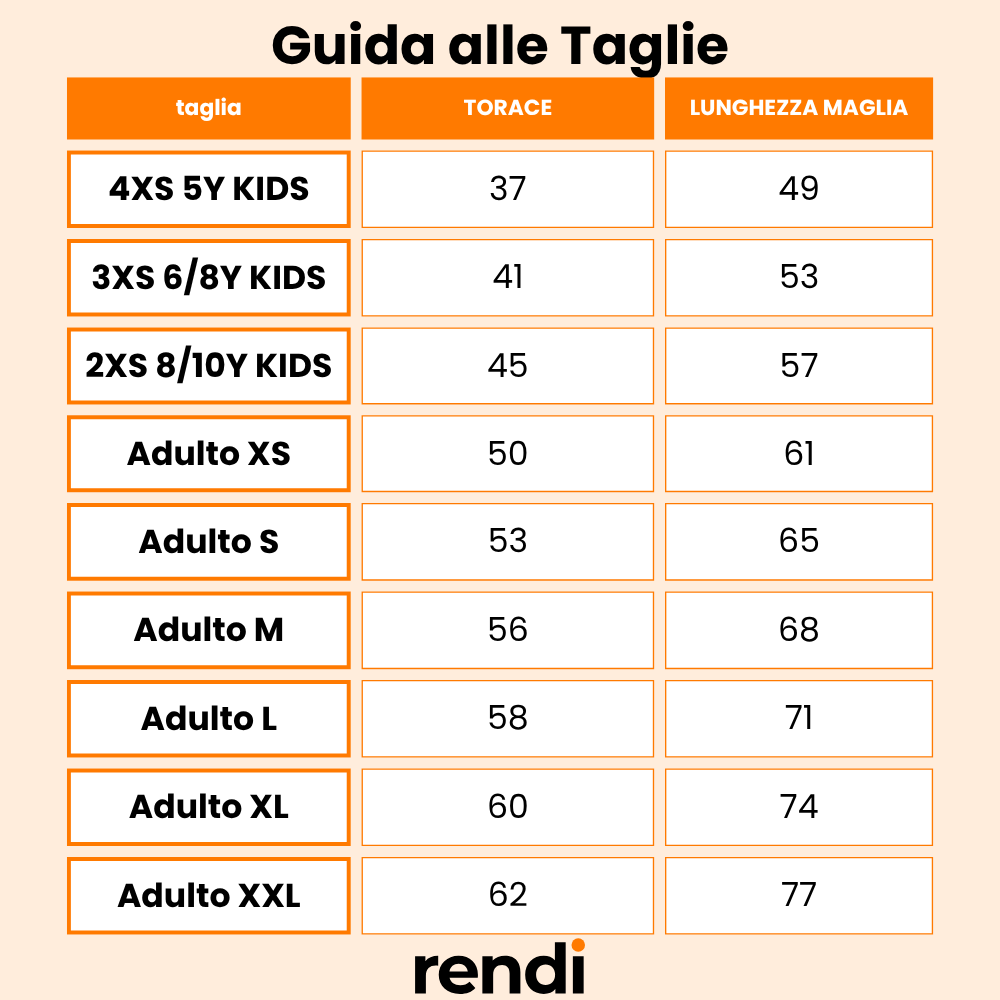 Guida alle Taglie