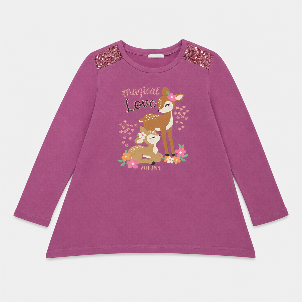Maglietta maniche lunghe - Bambina - 96 - 101 | 3 anni