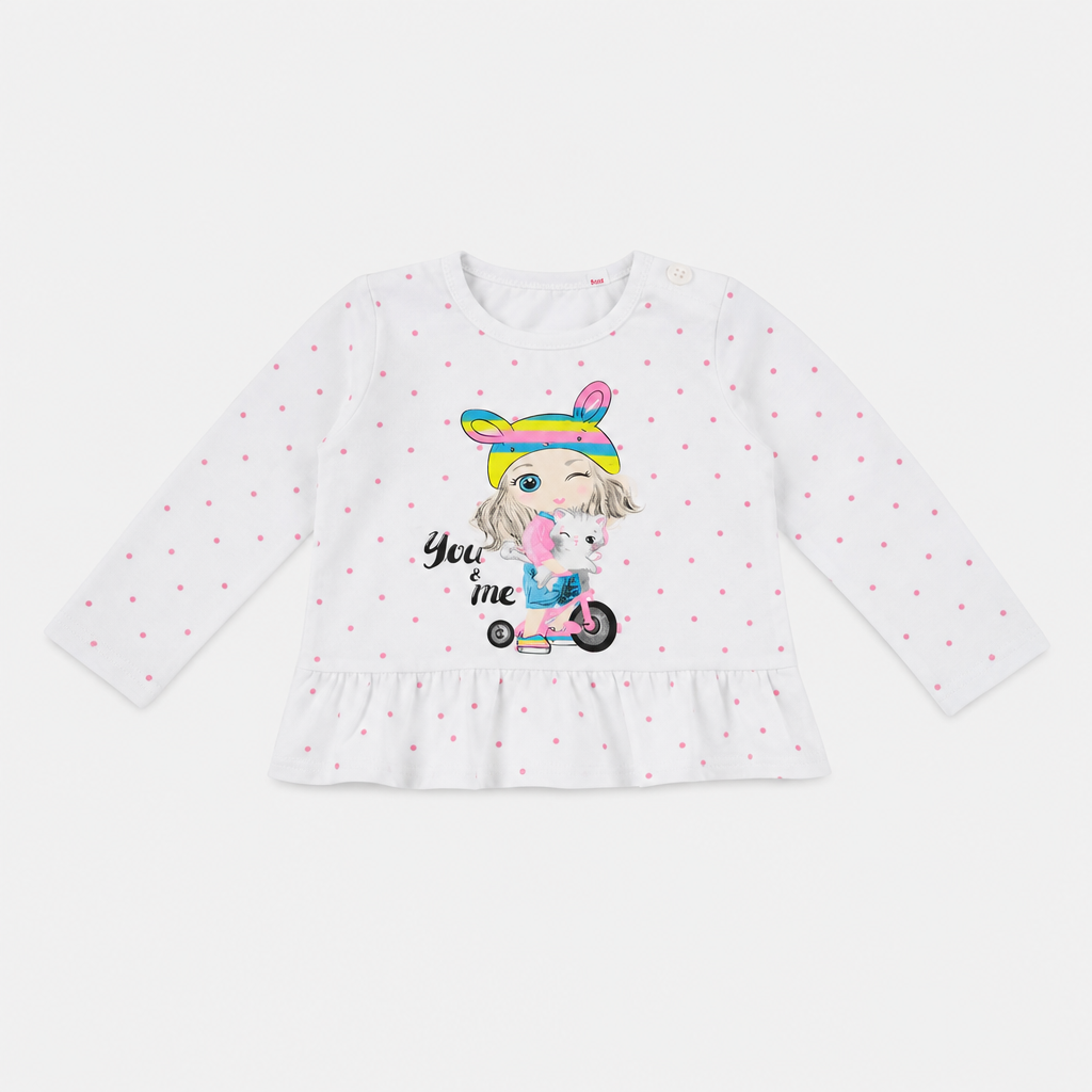 Maglietta maniche lunghe - Bambina - 66 - 71 | 6 mesi