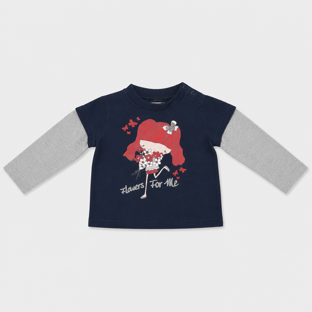 Maglietta maniche lunghe - Bambina - 72 - 77 | 9 mesi