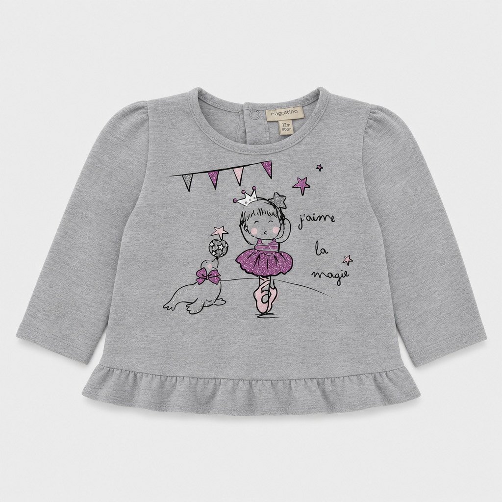 Maglietta maniche lunghe - Bambina - 66 - 71 | 6 mesi