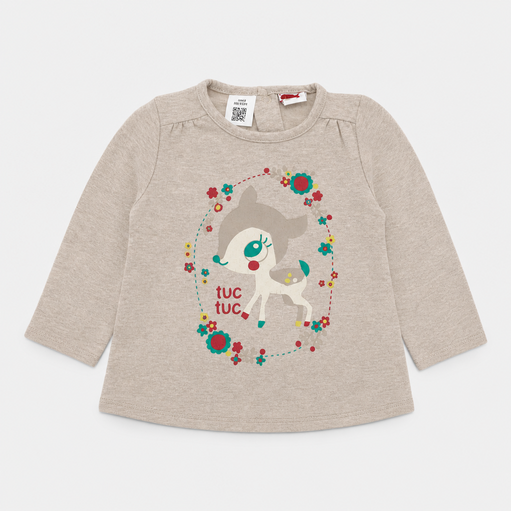 Maglietta maniche lunghe - Bambina - 60 - 65 | 3 mesi
