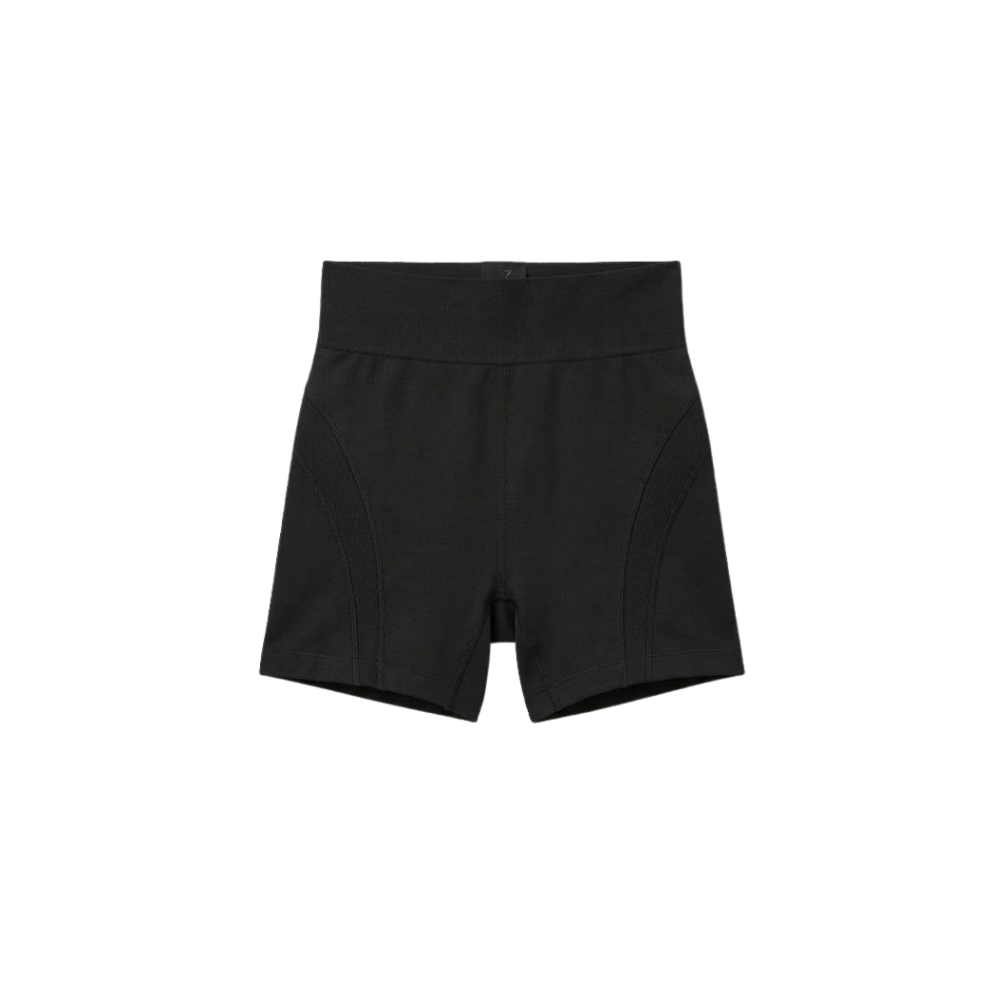 Short vita alta con sostegno fascia lombare (short contenitivo) - Nero
