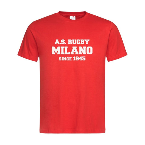 T-shirt rossa Rugby Milano
