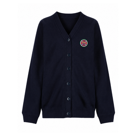 Cardigan en molleton