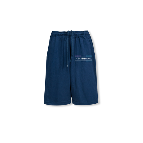 Pony - short enfant - en jersey bleu