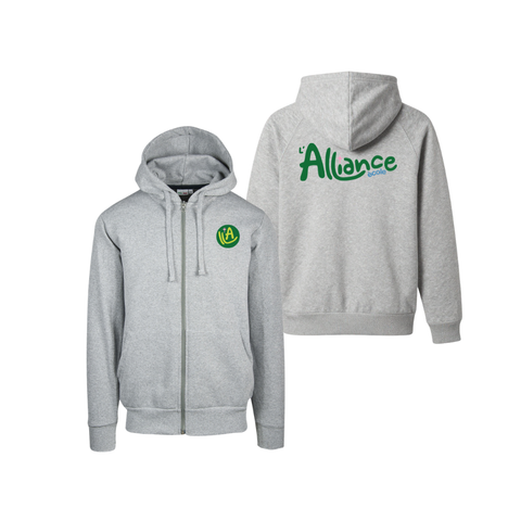 Sweat-shirt à capuche et zip - Modèle unisexe