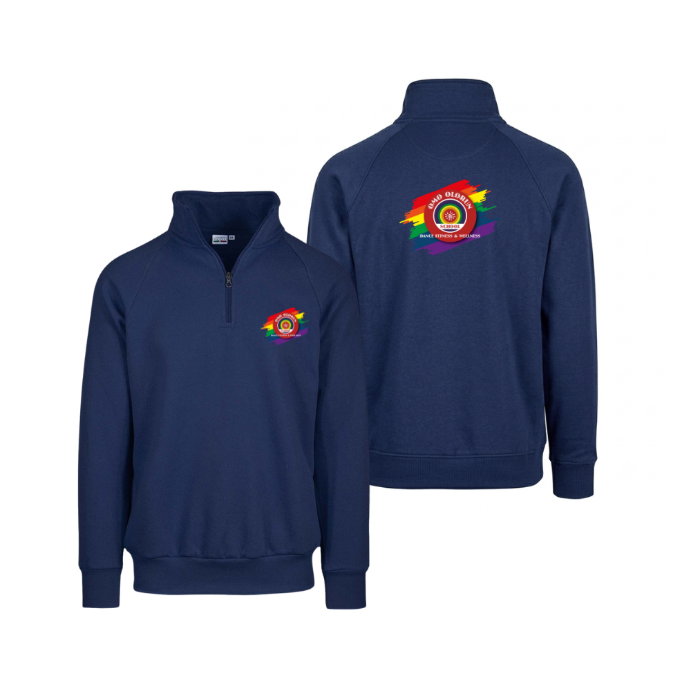 Felpa collo zip