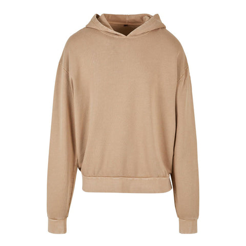 Acid Wash Oversize Felpa con cappuccio