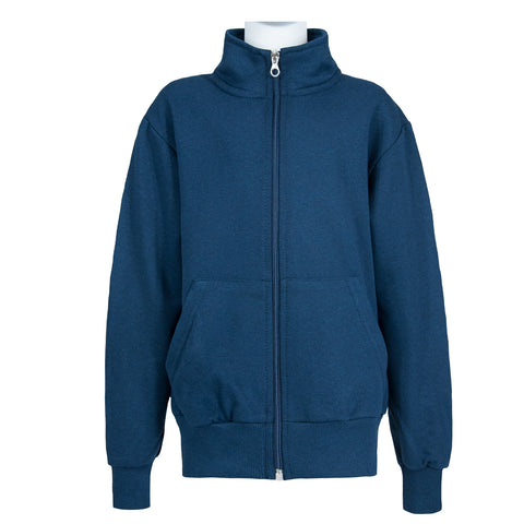 Sweat-shirt zippé | 100 % coton | Fabriqué en Italie