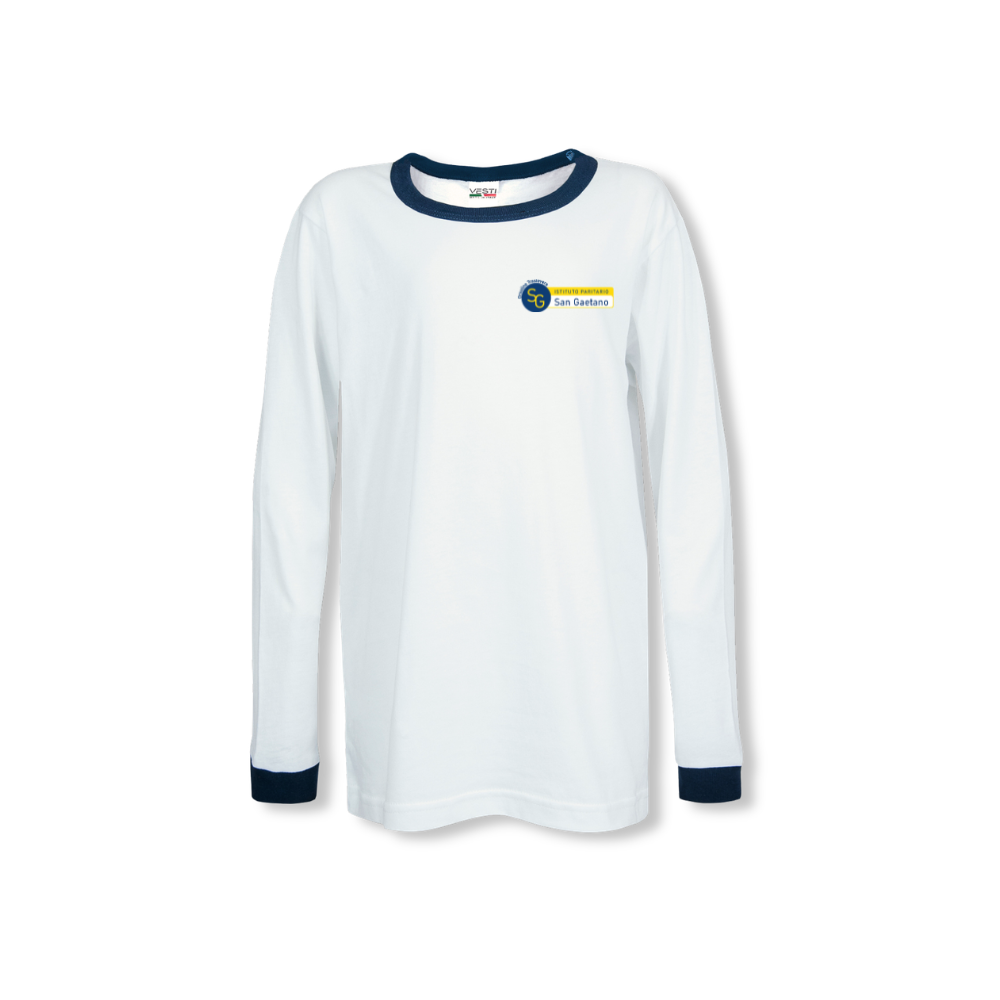 T-shirt bambino/a - girocollo manica lunga - blu navy-Istituto Paritario San Gaetano