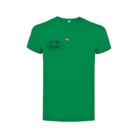 T-shirt enfant - manches courtes - logo brodé - Abeilles laborieuses