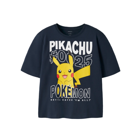 Name it T-shirt à manches courtes Pokémon Pikachu Navy Blazer