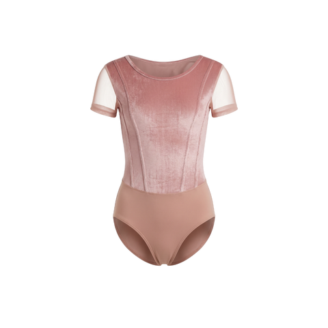 Body bimba con elegante corpetto in velluto (bustier velluto)