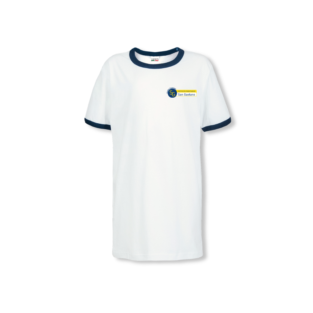 T-shirt bambino/a - girocollo manica corta - blu navy Istituto Paritario San Gaetano
