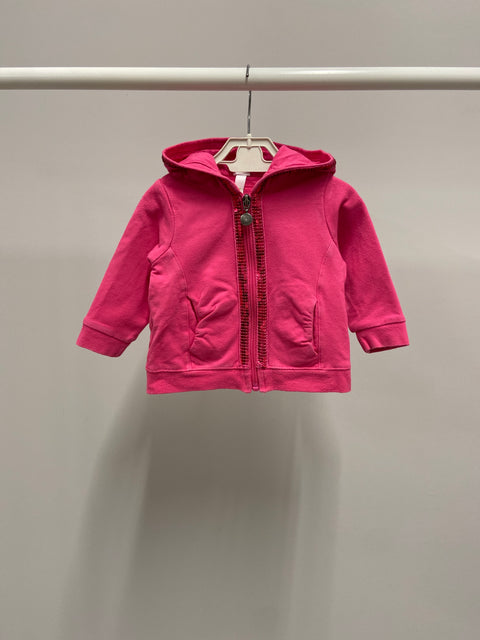 « Sweat-shirt rose tendance à fermeture éclair pour filles »