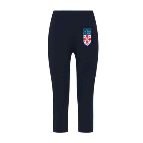 Legging fillette - trois quarts bleu - Lycée Victor Hugo