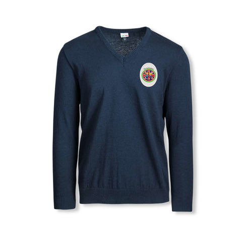 Pullover eco bambino/a collo v-Piccola England