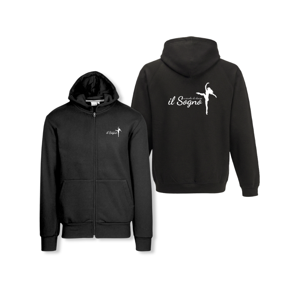 Felpa bambino cappuccio zip