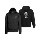 Felpa adulto cappuccio zip lunga