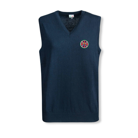 Gilet pull écologique enfant col V-Piccola England