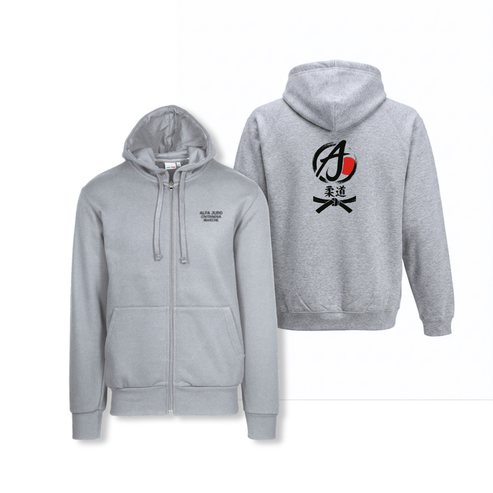 Felpa bambino cappuccio zip