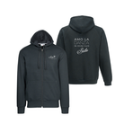 Felpa adulto cappuccio zip lunga