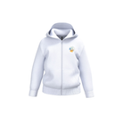 Felpa in materiale riciclato con zip e cappuccio bambino