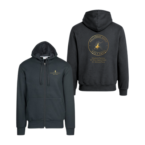 Felpa adulto cappuccio zip lunga