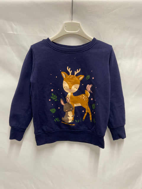 « Sweat-shirt Bambi bleu joyeux pour enfants »