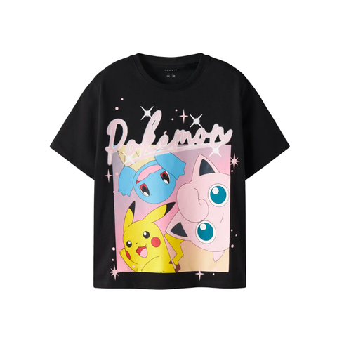 Name it T-shirt à manches courtes Pokémon noir