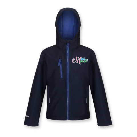 Ablaze enfant Softshell - à capuche bleu - école mini monde