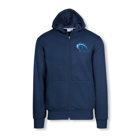 Sweat-shirt enfant - capuche zip - brodé - Centre International Montessori