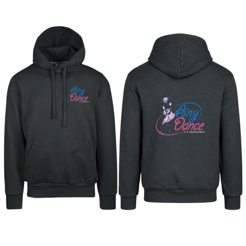 Sweat à capuche noir adulte AnyDance