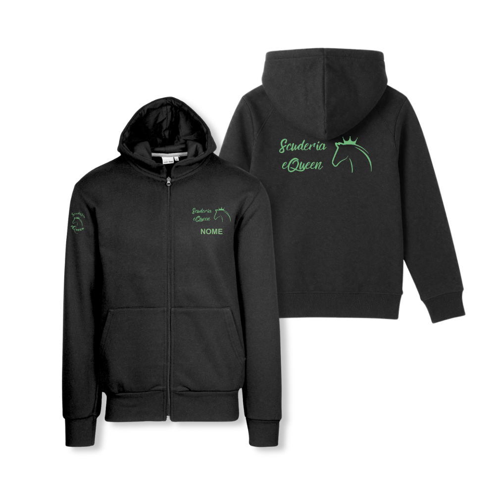 Felpa bambino cappuccio zip