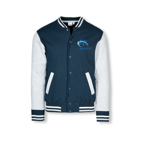 Child's sweatshirt - two-tone bomber jacket - embroidered - Montessori International Centre