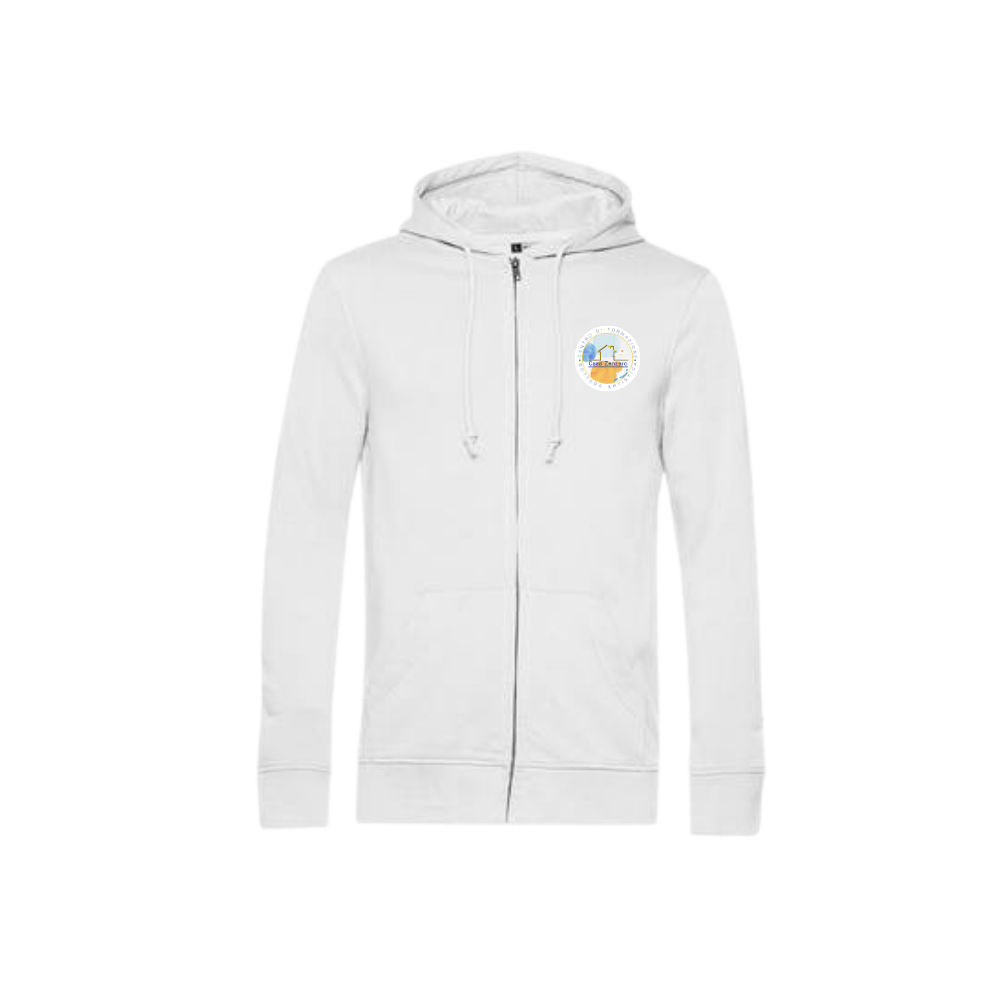 B&C Inspire Zipped Hood french terry cappuccio zip