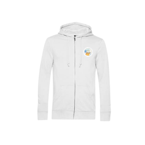 B&C Inspire Zipped Hood french terry cappuccio zip