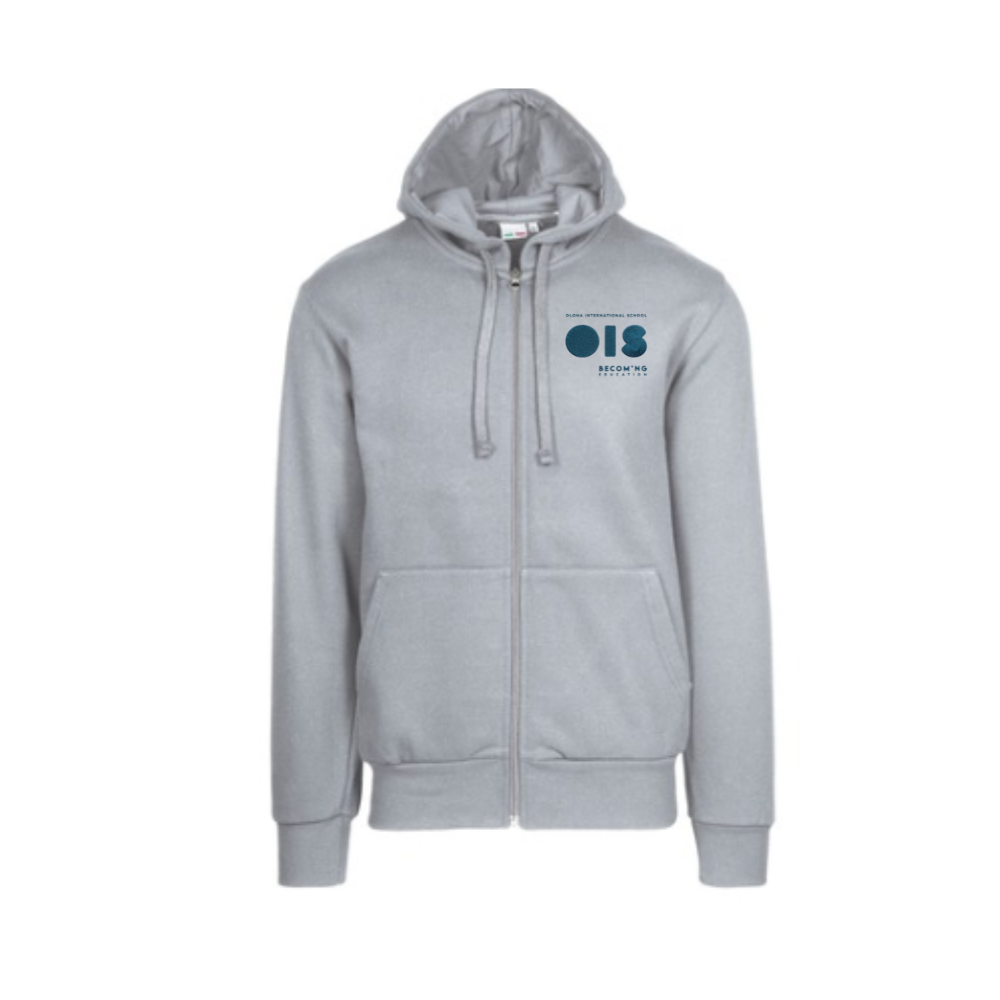 Felpa adulto cappuccio zip lunga