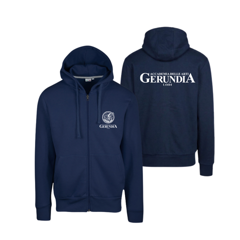Felpa con cappuccio zip lunga Adulto