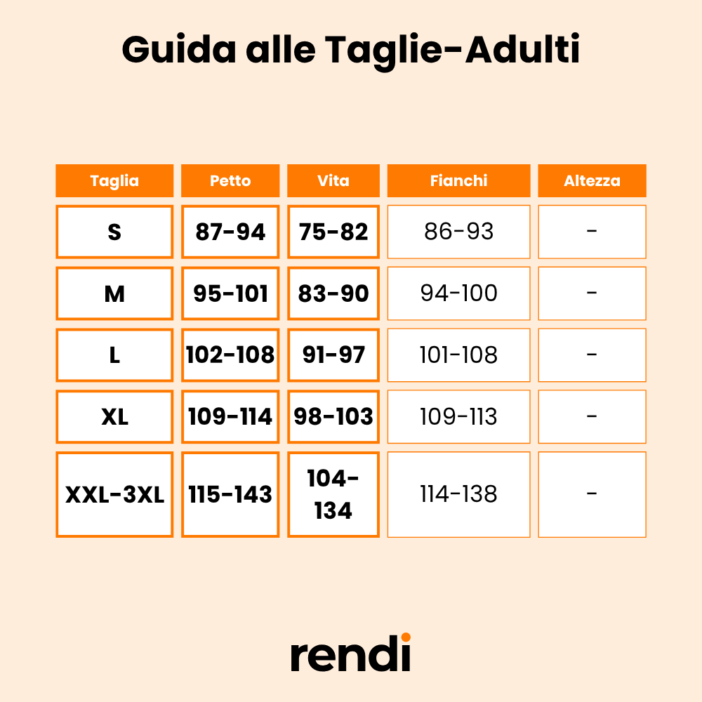 Guida alle Taglie
